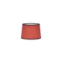 Abat-jour Faa H.14 cm, diam.20 cm coton, terracotta/noir COREP