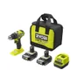 Perceuse sans fil RYOBI, 18 V 2 ah, 2 batteries RDD18C-220S