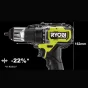 Perceuse sans fil RYOBI, 18 V 2 ah, 2 batteries RDD18C-220S