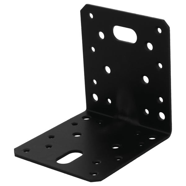 Connecteur angle acier zingue noire Magnodur 105x105x90, SUKI