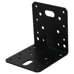 Connecteur angle acier zingue noire Magnodur 105x105x90, SUKI