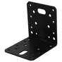 Connecteur angle acier zingue noire Magnodur 105x105x90, SUKI