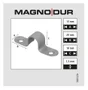 Crampon oval à visser 13 acier zingue Magnodur, SUKI