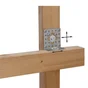 Equerre acier zingue ajustable Magnodur 30x60x60, SUKI