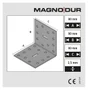 Equerre acier zingué Magnodur 80x80x80, SUKI