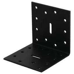Equerre acier zingue noire Magnodur 80x80x80, SUKI