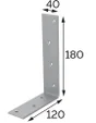 Equerre acier zingue Magnodur 120x180x40, SUKI