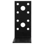 Equerre acier zingue noire Magnodur 90x90x40, SUKI