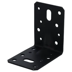 Equerre acier zingue noire Magnodur 90x90x65, SUKI