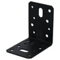 Equerre acier zingue noire Magnodur 90x90x65, SUKI
