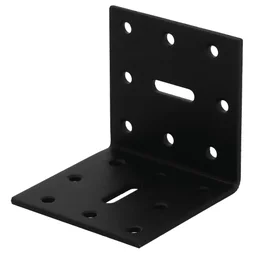 Equerre acier zingue noire Magnodur 60x60x60, SUKI