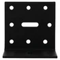 Equerre acier zingue noire Magnodur 60x60x60, SUKI