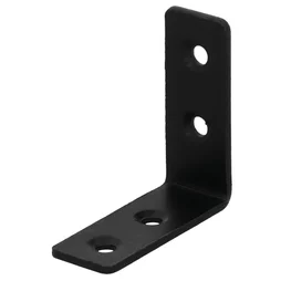 Equerre acier zingue noire Magnodur 40x40x15, SUKI