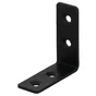 Equerre acier zingue noire Magnodur 40x40x15, SUKI