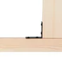 Equerre acier zingue noire Magnodur 40x40x15, SUKI