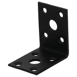 Equerre acier zingué noire Magnodur 50x50x35, SUKI