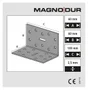 Equerre acier zingue Magnodur 60x60x100, SUKI