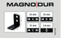 Equerre acier zingue noire Magnodur 25x25x15, SUKI
