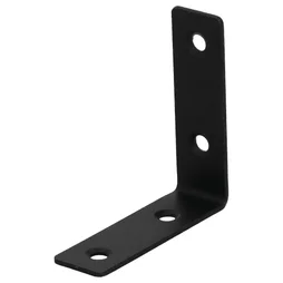 Equerre acier zingue noire 60x60x18, SUKI