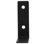 Equerre acier zingue noire 60x60x18, SUKI
