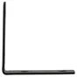 Equerre acier zingue noire 60x60x18, SUKI