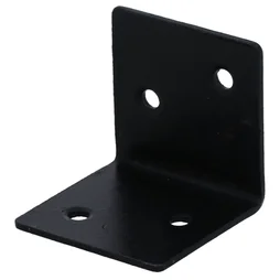 Equerre acier zingue noire Magnodur 40x40x40, SUKI