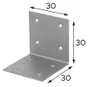 Equerre acier zingue Magnodur 40x40x40, SUKI
