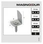 Equerre acier zingue Magnodur 40x40x30, SUKI