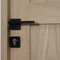 Lot de 2 rosaces, LINEA BERTOMANI, trou de cylindre Wagram zamak D3, noir mat