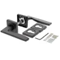 Lot de 2 rosaces, LINEA BERTOMANI, trou de cylindre Wagram zamak D3, noir mat