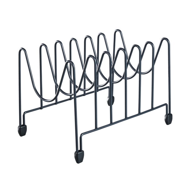 Range couvercles métal noir pour meuble