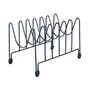 Range couvercles métal noir pour meuble
