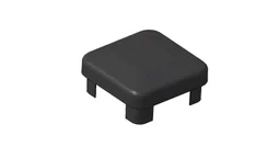 Chapeau PVC gris anthracite 75 X 75 MM