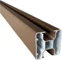 Poteau alu, marron pour clôture à composer, l.70 x H.240 cm