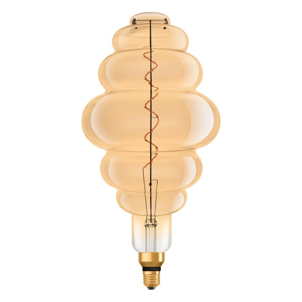 Ampoule led décorative, Nest 200 gold ambré, OSRAM, E27, 360Lm = 33W, 2200K blanc très chaud