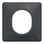 Plaque simple Ovalis, SCHNEIDER ELECTRIC, gris anthracite