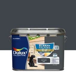 Peinture facade Ecran + multi-supports DULUX VALENTINE, anthracite, 2.5 l