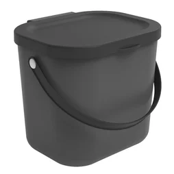 Poubelle déchets organiques 6 l manuel DELINIA Trendy plastique gris