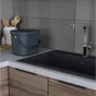 Poubelle déchets organiques 6 l manuel DELINIA Trendy plastique gris