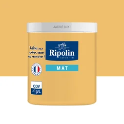 Testeur peinture jaune niki mat Interieur RIPOLIN 75 ml