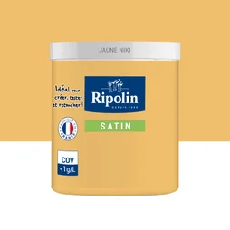 Testeur peinture jaune niki satine Interieur RIPOLIN 75 ml