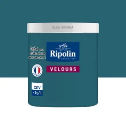 Testeur peinture bleu ainhoa velours Interieur RIPOLIN 75 ml