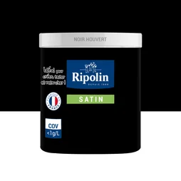 Testeur peinture noir houvert satine Interieur RIPOLIN 75 ml