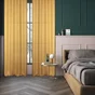 Rideau dario 140 x 260 cm jaune dore ey