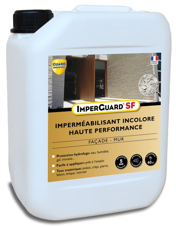 Impermeabilisant facade mur exterieur, GUARD 5 L
