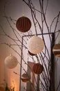 Boule Noel mousse d10cm perle paillettes -unite