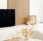 Lot de 2 panneaux tasseaux finition chêne fond MDF noir 2500X287X20mm