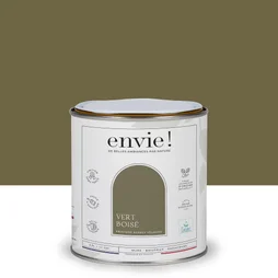 Peinture aspect velours murs, boiseries et radiateurs, biosourcée, ENVIE, vert boisé, 0.5 litre