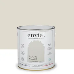Peinture aspect velours murs, boiseries et radiateurs, biosourcée, ENVIE, blanc nuage, 2 litres