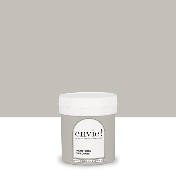 Testeur peinture velours biosourcée, ENVIE, gris cendre, 75 ml